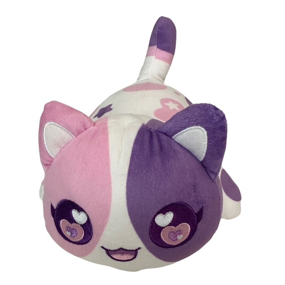 Aphmau MeeMeow Celestial‎ Heart Star Pink Purple Cat Plush Kitten 11 inch